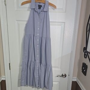 NWT Nicole Miller Light Purple/Periwinkle Sleeveless Midi Dress